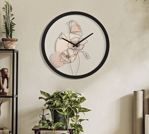 Zidni sat Flower -B-