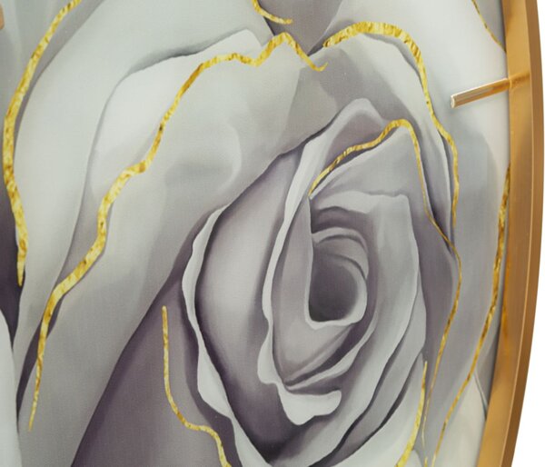 Zidni sat Glass Rose Large