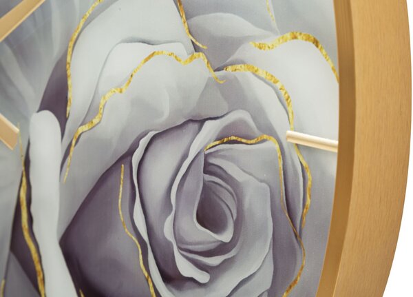 Zidni sat Glass Rose Medium