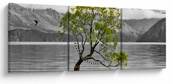 Slika stabla usred jezera (sa satom) (90x30 cm)