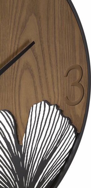 Zidni sat Super Wood/Leaf