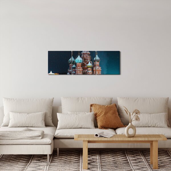 Slika građevine u Rusiji (sa satom) (90x30 cm)