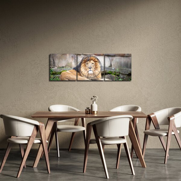 Slika lava (sa satom) (90x30 cm)