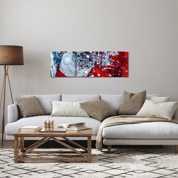 Apstraktna slika (sa satom) (90x30 cm)