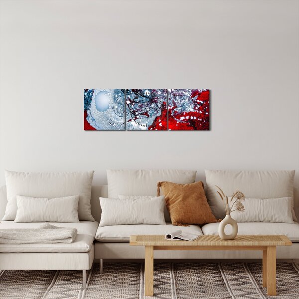 Apstraktna slika (sa satom) (90x30 cm)