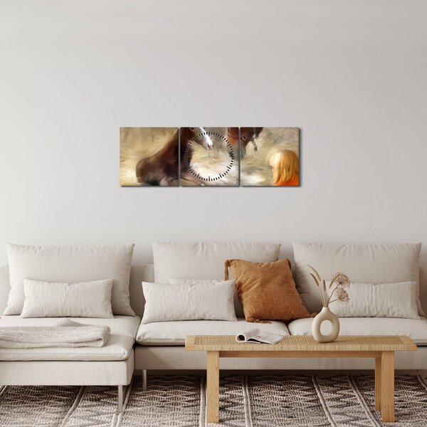 Slika - Dobrodošao u svijet, ždrijebe (sa satom) (90x30 cm)