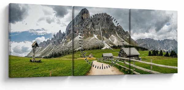 Slika - U austrijskim planinama (sa satom) (90x30 cm)