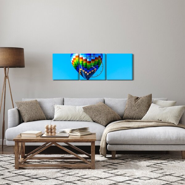 Slika - Balon na vrući zrak (sa satom) (90x30 cm)