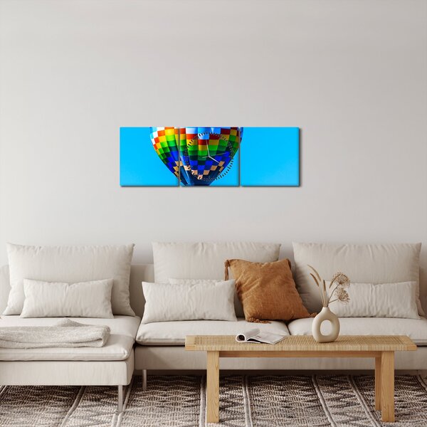 Slika - Balon na vrući zrak (sa satom) (90x30 cm)