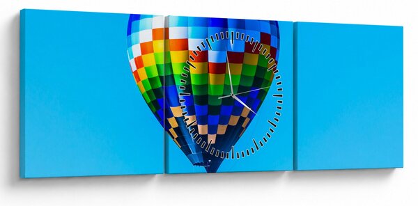 Slika - Balon na vrući zrak (sa satom) (90x30 cm)
