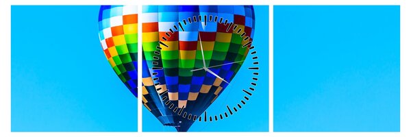 Slika - Balon na vrući zrak (sa satom) (90x30 cm)