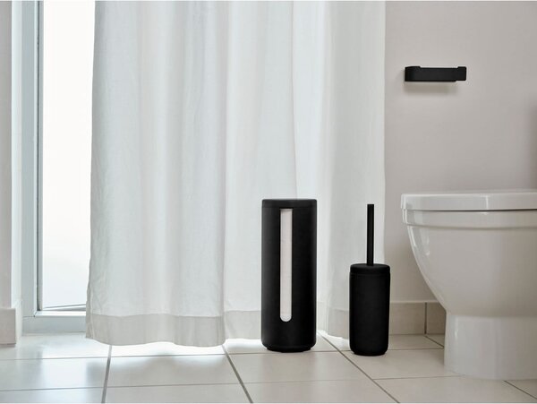 Crni metalni držač za WC papir Ume – Zone