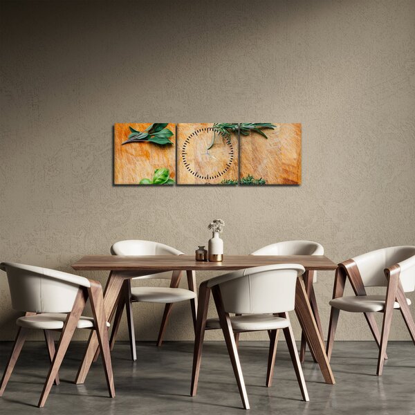 Slika - Začinsko bilje (sa satom) (90x30 cm)