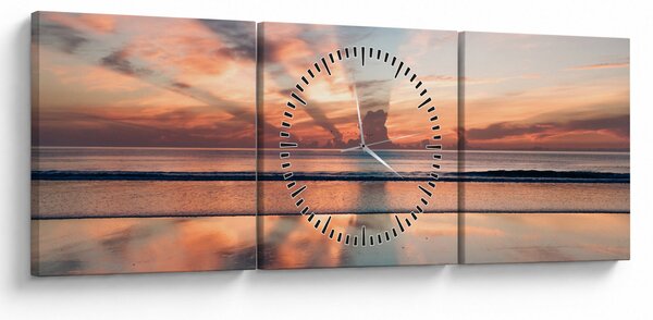 Slika sunčevih zraka iznad Daytonske plaže (sa satom) (90x30 cm)