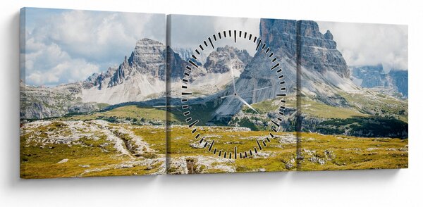 Slika - Talijanski Dolomiti (sa satom) (90x30 cm)