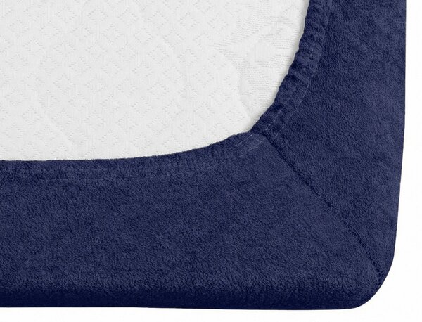 Frotirna plahta EXCLUSIVE pomorski plava 90 x 200 cm