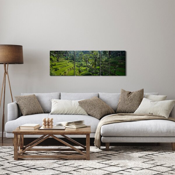 Slika rižinih terasa Tegalalang, Bali (sa satom) (90x30 cm)