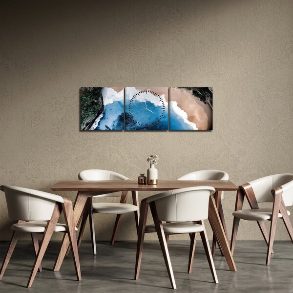 Slika plaže Nusa Penida, Indonezija (sa satom) (90x30 cm)