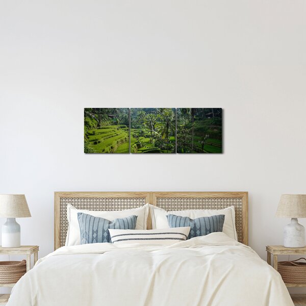 Slika rižinih terasa Tegalalang, Bali (sa satom) (90x30 cm)