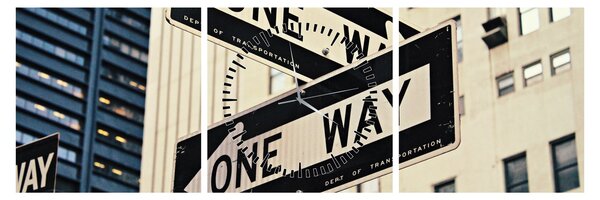 Slika - New York ONE WAY (sa satom) (90x30 cm)