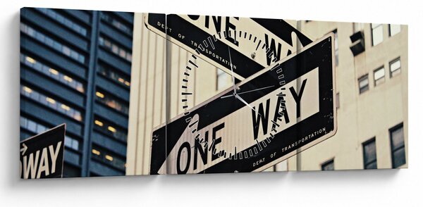 Slika - New York ONE WAY (sa satom) (90x30 cm)