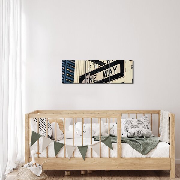 Slika - New York ONE WAY (sa satom) (90x30 cm)
