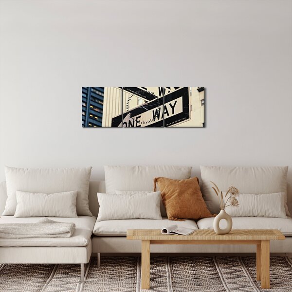Slika - New York ONE WAY (sa satom) (90x30 cm)