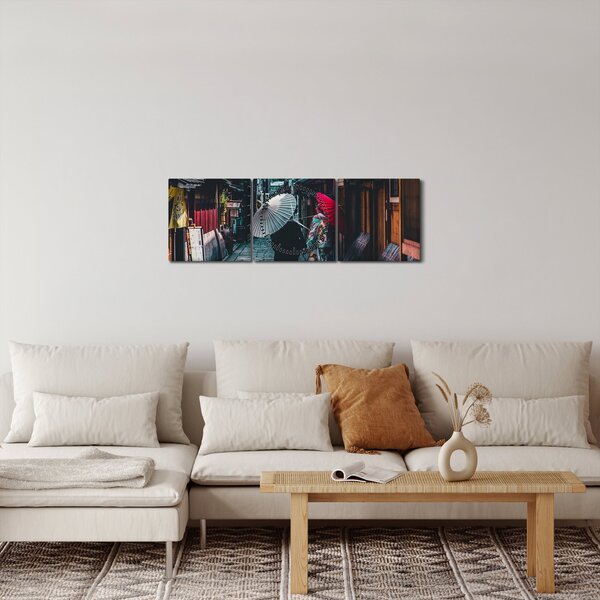 Slika - Šetnja Tokiom (sa satom) (90x30 cm)