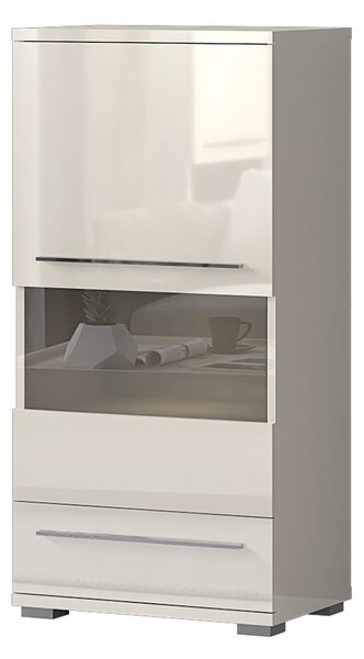 NISKA VITRINA RADDA PIANO V60-1KS1F SA RASVJETOM - BEŽ