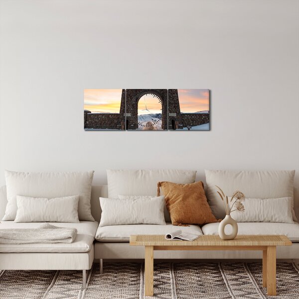 Slika vrata, Yellowstone (sa satom) (90x30 cm)
