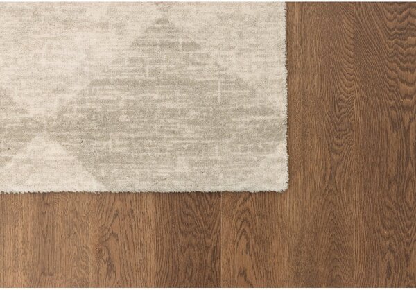 Bež vunen tepih 200x300 cm Agnus Checkered – Agnella