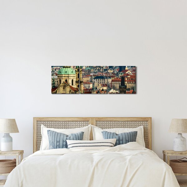 Slika - Panorama Praga (sa satom) (90x30 cm)