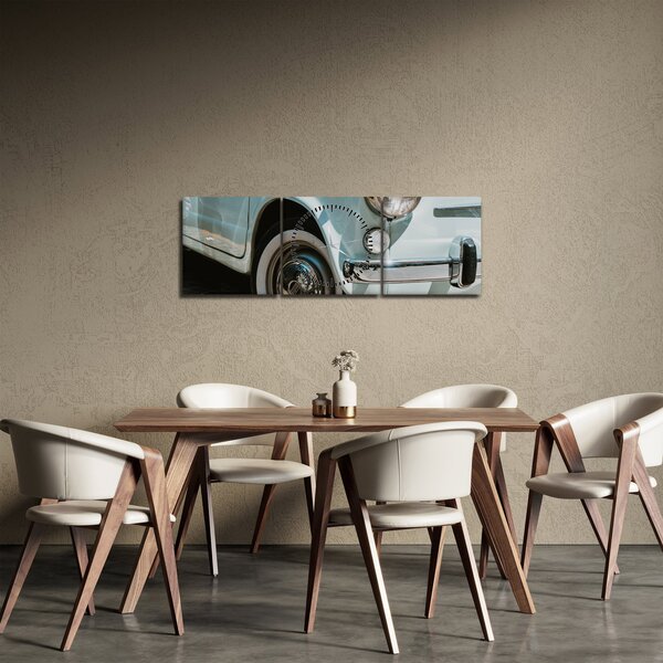 Slika - Retro automobil Fiat (sa satom) (90x30 cm)
