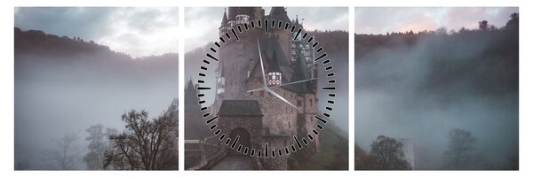 Slika - Dvorac Eltz, Njemačka (sa satom) (90x30 cm)
