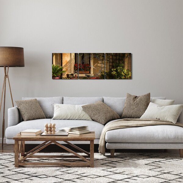 Slika - Slikovita Italija (sa satom) (90x30 cm)