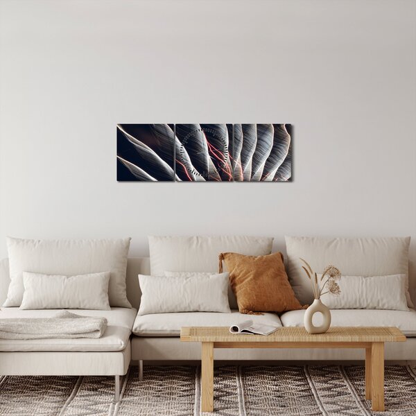 Slika - Svjetlosno pražnjenje (sa satom) (90x30 cm)