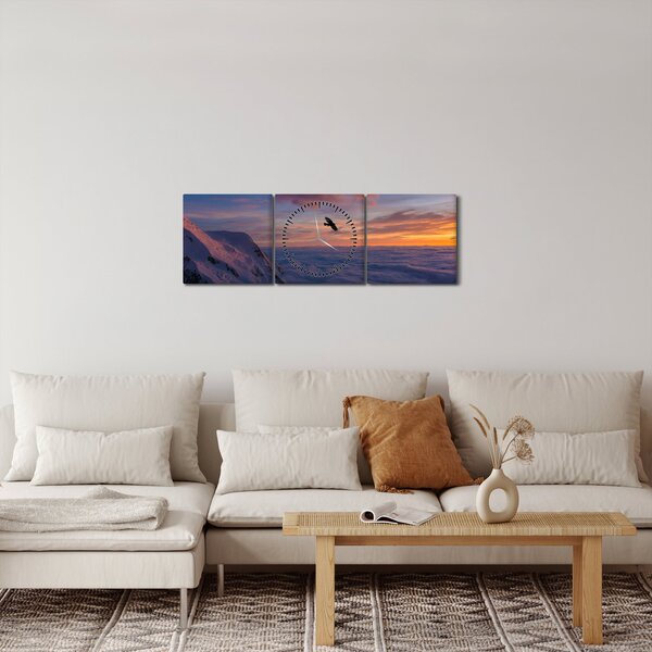 Slika za zalaska sunca, Mt. Blanc (sa satom) (90x30 cm)