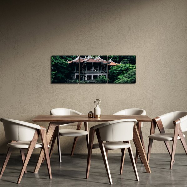 Slika japanskog nacionalnog vrta (sa satom) (90x30 cm)