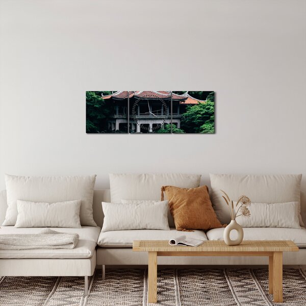Slika japanskog nacionalnog vrta (sa satom) (90x30 cm)