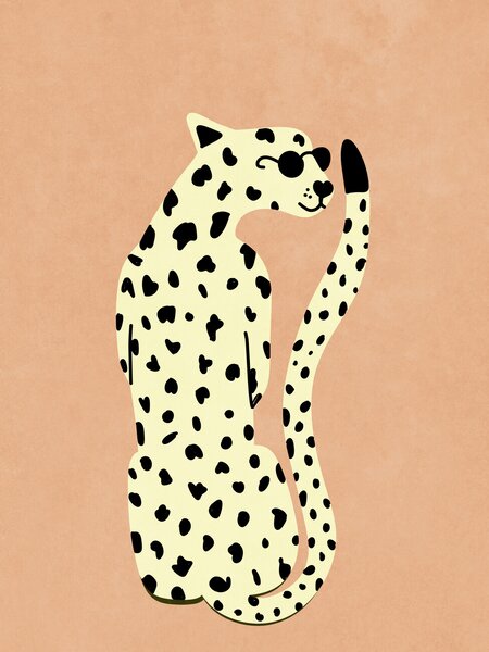 Ilustracija Cool Cheetah, Raissa Oltmanns, (30 x 40 cm)