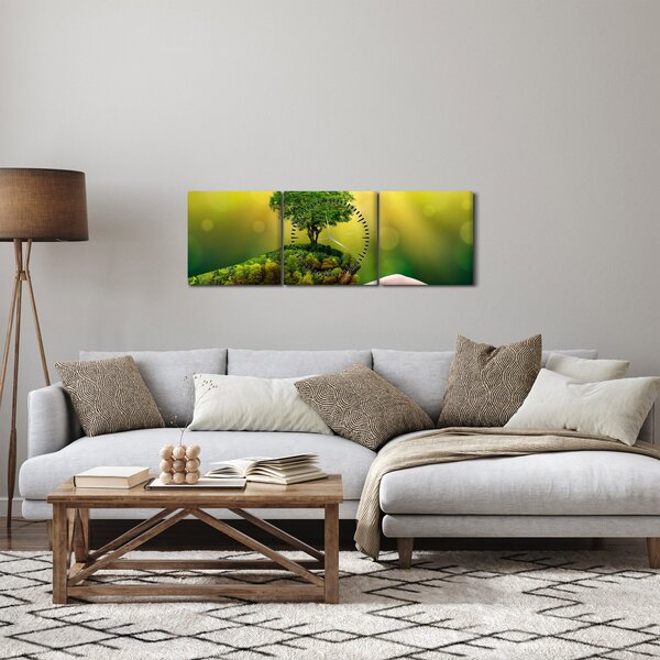 Slika - Majka zemlja (sa satom) (90x30 cm)