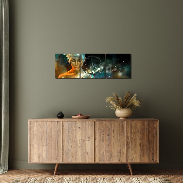 Slika zlatne vile (sa satom) (90x30 cm)