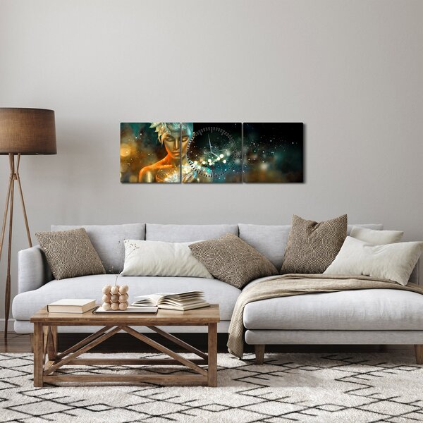 Slika zlatne vile (sa satom) (90x30 cm)