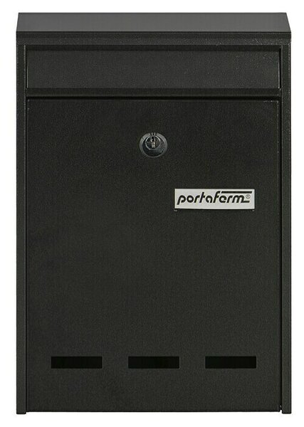 Portaferm Zidni poštanski sandučić PM 11 (D x Š x V: 7,5 x 21,5 x 31,5 cm, Sive boje, Čelik, Prozorčić)