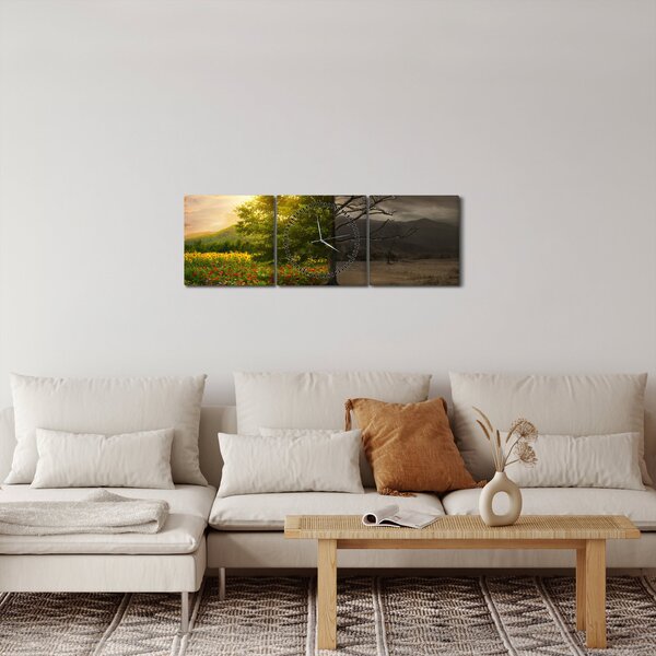 Slika - Životni ciklus (sa satom) (90x30 cm)