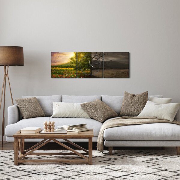 Slika - Životni ciklus (sa satom) (90x30 cm)