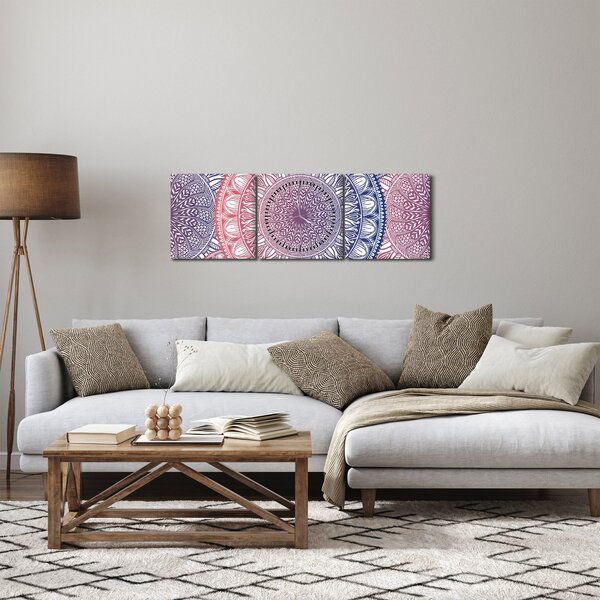 Slika od mandale (sa satom) (90x30 cm)