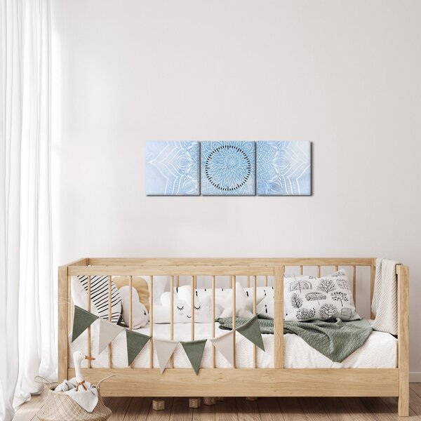 Slika - Zimska mandala (sa satom) (90x30 cm)