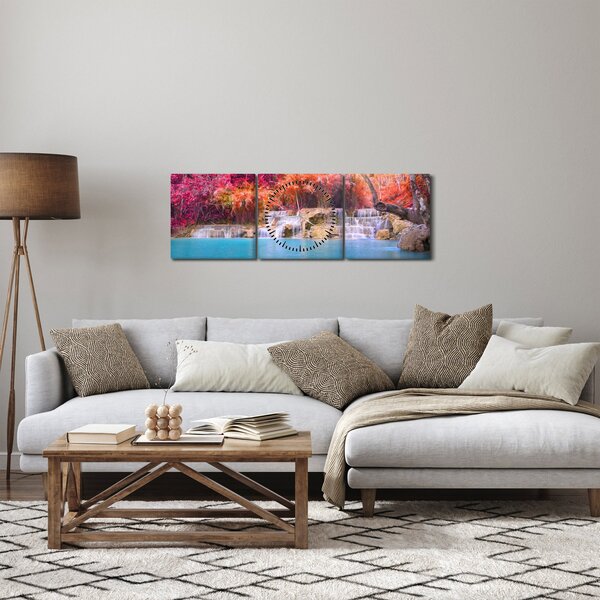 Slika tirkizne lagune, Laos, Tat Kuang Si (sa satom) (90x30 cm)