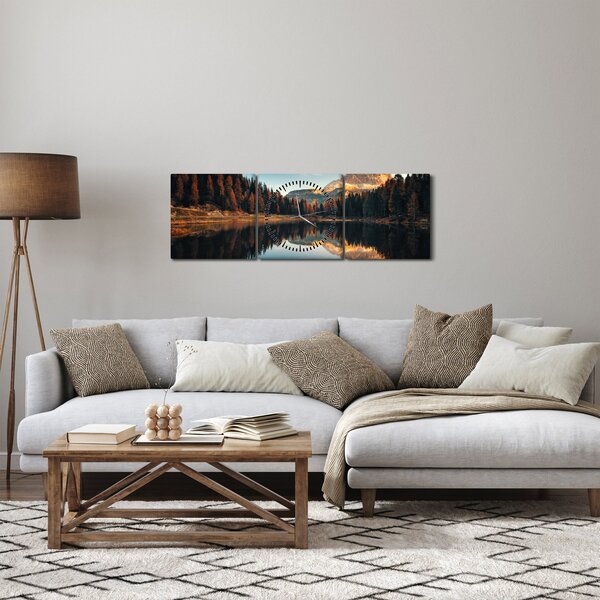Slika - Alpe, Italija, Dolomiti, Lago Antorno (sa satom) (90x30 cm)